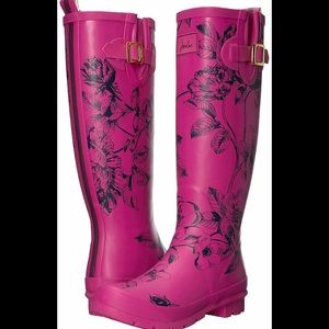Joules Welly Print Rainboot Size 8